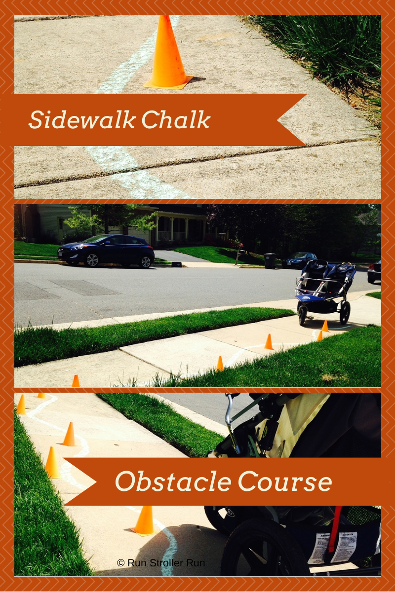 Sidewalk Chalk Obstacle Course